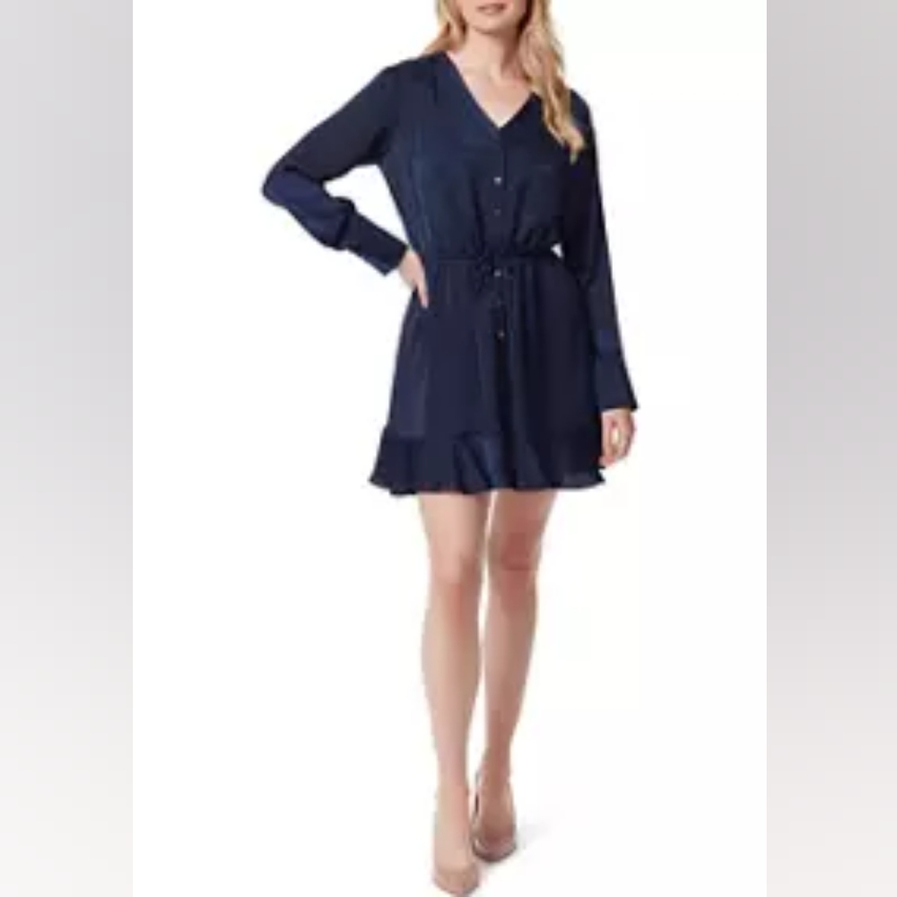 Jessica Simpsons Best Dress Navy Buttons